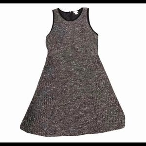 J. Crew black and white wool dress